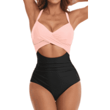 Eomenie Women's Tummy Control One Piece Swimsuit