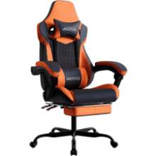 Ergonomic Gaming Chair with Footrest