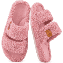 EverFoams Womens Fuzzy Memory Foam Slippers