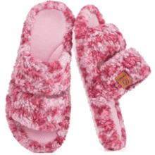 EverFoams Womens Fuzzy Slippers