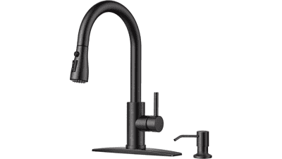 FORIOUS Kitchen Faucet with Soap Dispenser