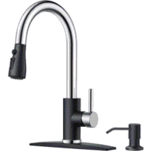 FORIOUS Kitchen Faucet with Soap Dispenser