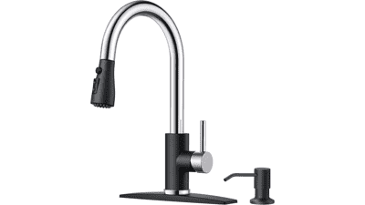 FORIOUS Kitchen Faucet with Soap Dispenser