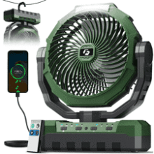 FRIZCOL 3-in-1 Portable Camping Fan
