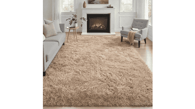 Fluffy Plush Shag Area Rug 4x6