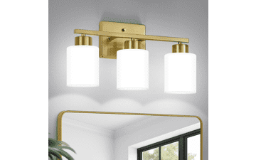 FonmYim Brushed Gold Bathroom Vanity Light