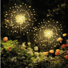 GIGALUMI 2 Pack Solar Firework Lights
