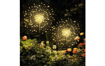 GIGALUMI 2 Pack Solar Firework Lights