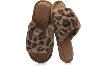 GOEWY Women's Fuzzy Memory Foam Slippers