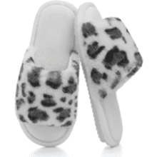 GOEWY Women's Fuzzy Open-Toe House Slippers