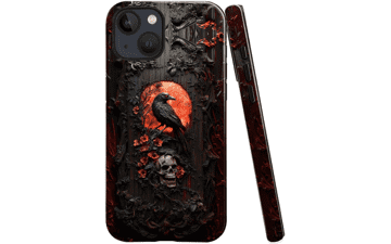 Gothic Raven Skull iPhone 13 Case