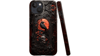 Gothic Raven Skull iPhone 13 Case