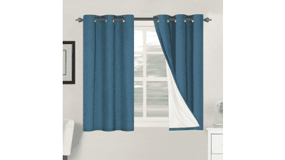 H.VERSAILTEX Blackout Linen Curtains