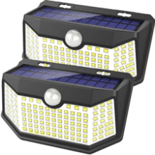 HMCITY Solar Lights Outdoor 120 LED