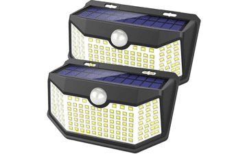 HMCITY Solar Lights Outdoor 120 LED