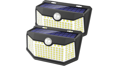 HMCITY Solar Lights Outdoor 120 LED