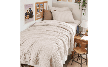 HYMOKEGE Beige Twin XL Comforter Set