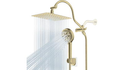Hibbent 10" All Metal Rainfall Shower Head