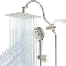 Hibbent 8" All Metal Rainfall Shower Head