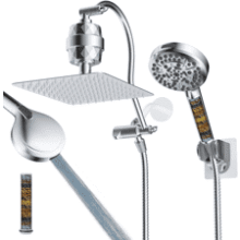 Hibbent All Metal Dual Filtered Shower Head