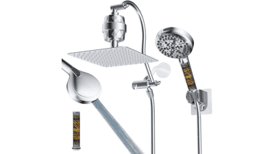 Hibbent All Metal Dual Filtered Shower Head