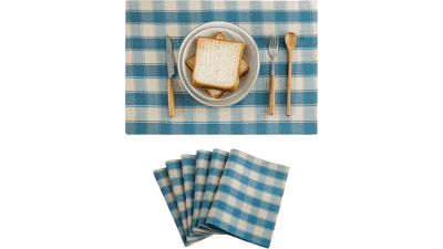 Home Brilliant Buffalo Check Placemats Set of 6