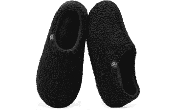 HomeTop Women's Fuzzy Loafer Slippers