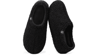 HomeTop Women's Fuzzy Loafer Slippers