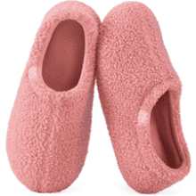 HomeTop Women's Fuzzy Loafer Slippers