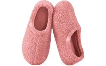 HomeTop Women's Fuzzy Loafer Slippers