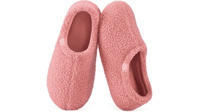 HomeTop Women's Fuzzy Loafer Slippers