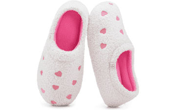 HomeTop Women's Fuzzy Memory Foam Slippers