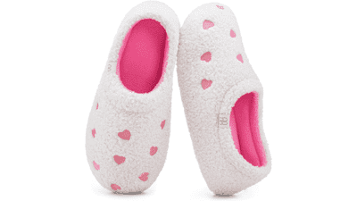 HomeTop Women's Fuzzy Memory Foam Slippers