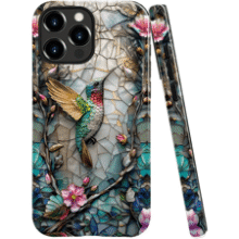 Hummingbird Floral Case for iPhone 15 Pro