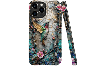 Hummingbird Floral Case for iPhone 15 Pro