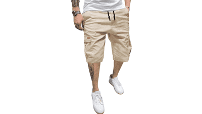 JMIERR Men's Cotton Chino Cargo Shorts