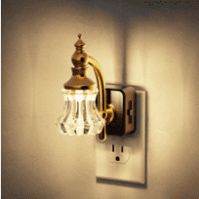 JandCase Glass Flower Night Light