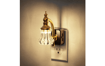 JandCase Glass Flower Night Light