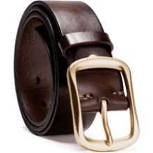 KEECOW Men's Italian Leather Belt