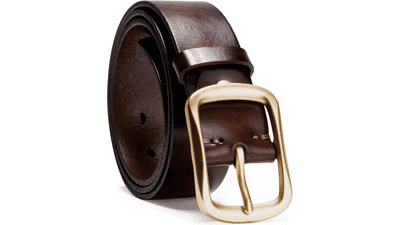 KEECOW Men's Italian Leather Belt