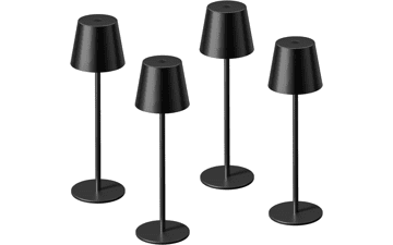 Kakanuo Black Cordless Table Lamp