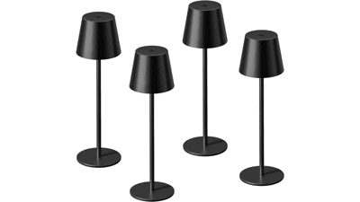 Kakanuo Black Cordless Table Lamp