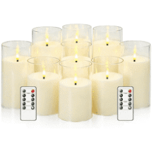 Kakoya Flickering Flameless Candles with Remote
