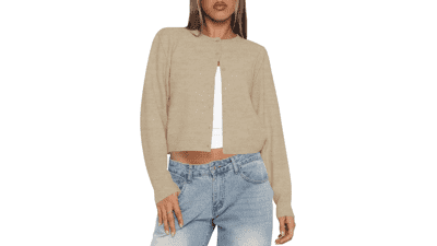 Kistore Cropped Cardigan Sweater