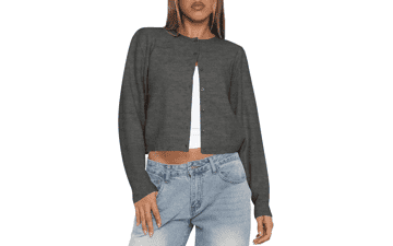 Kistore Cropped Cardigan Sweater