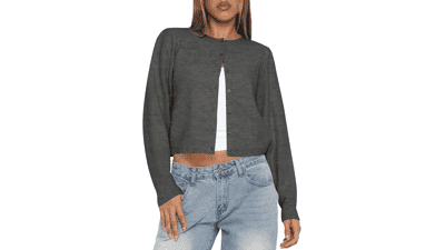 Kistore Cropped Cardigan Sweater