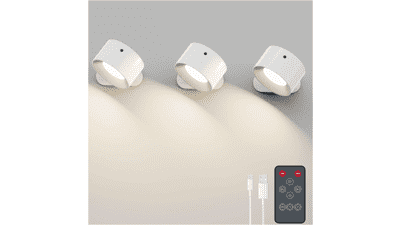 Koopala 3PACK Rechargeable LED Wall Sconce