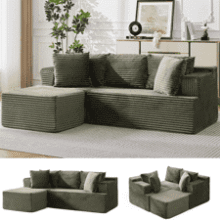 Korser Boneless Cloud Couch Sectional Sofa
