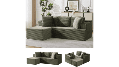 Korser Boneless Cloud Couch Sectional Sofa