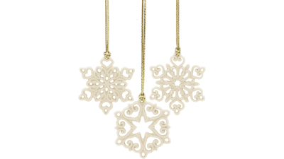 Lenox Mini Snowflake Christmas Ornaments
